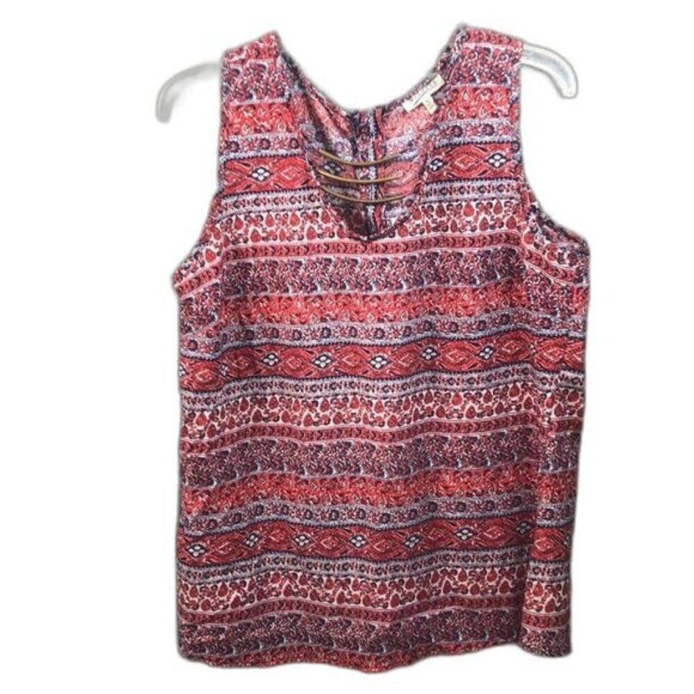Bandana‎ Print Sleeveless Top Blouse Festival Bohemian Casual Tank